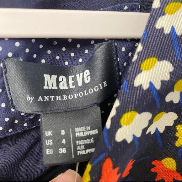 Anthropologie NEW Maeve‎ Melody Mini Dress Size 4 - Picture 7 of 9